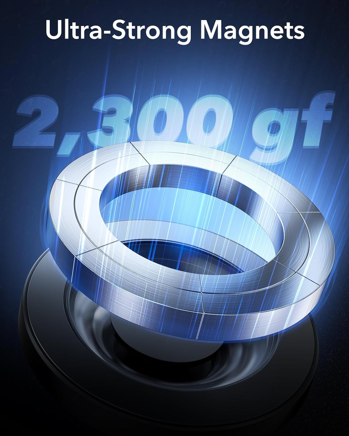 ESR for MagSafe Car Mount, Magnetic Phone Holder for Car Air Vent, Car Phone Holder Mount for iPhone 17e/17/16/16e/15/14/13/12/Samsung, All Smartphones(2 Metal Rings Included),Charging Not Supported